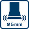 Hodnota emisie vibrácií ah ∅ 5,0 mm