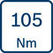Krútiaci moment 105 Nm