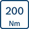 Krútiaci moment 200 Nm