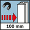 Detection depth metal; Detekčná hĺbka ocele, max. 