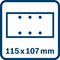 Brúsny list 115 × 107 mm, 6 otvorov