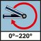 Rozsah merania uhla 0° – 220°; Rozsah merania uhla