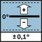 Presnosť merania uhla ± 0,1°; Presnosť merania ±0,