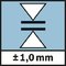 Accuracy; Presnosť merania ±1,0 mm