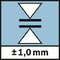 Accuracy; Presnosť merania ±1,0 mm