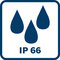 IP66; prachotesnosť a ochrana proti silne striekaj