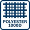 Vak je vyrobený z polyesterového materiálu 1000D d