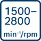 Voľnobežné otáčky 1 500 – 2 800 ot/min
