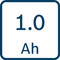 Kapacita akumulátora; 1 Ah