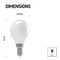 LED žiarovka Classic Mini Globe 4,1W E14 neutrálna biela