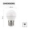 LED žiarovka Classic Mini Globe 5W E27 teplá biela