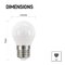 LED žiarovka Classic Mini Globe 5W E27 neutrálna biela