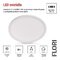 LED prisadené svietidlo FLORI okrúhle, biele, 18W, neutrálna biela