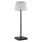LED stolná lampa KATIE, dobíjacia, čierna