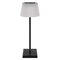 LED stolná lampa KATIE, dobíjacia, čierna