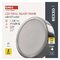 LED prisadené svietidlo, kruhové, strieborné, 12,5W, CCT
