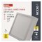 LED prisadené svietidlo, štvorec, biele, 12,5W, CCT