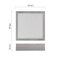 LED prisadené svietidlo, štvorec, strieborné, 12,5W, CCT
