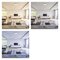 LED prisadené svietidlo, štvorec, strieborné, 21W, CCT