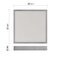 LED prisadené svietidlo, štvorec, strieborné, 28,5W, CCT