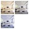 LED prisadené svietidlo, štvorec, strieborné, 28,5W, CCT