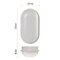 LED prisadené svietidlo, oválné biele 20W neutrálna b., IP65