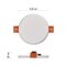 LED panel 100mm, kruhový vstavaný biely, 7,5W neut. biela, IP65