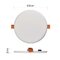 LED panel 155mm, kruhový vstavaný biely, 13,5W neutr. b., IP65