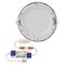 LED vstavané svietidlo NEXXO, kruhové, strieborné, 12W, CCT