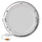 LED vstavané svietidlo NEXXO, kruhové, strieborné, 18W, CCT