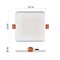 LED panel 125×125, štvorcový vstavaný biely,10 W neu.b.,IP65