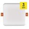 LED panel 125×125, štvorcový vstavaný biely,10 W neu.b.,IP65