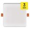 LED panel 155×155, štvorcový vstavaný biely,13,5W neut.b.,IP65