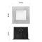 LED orientačné vstavané svietidlo 80×80 1,5W neutr. b.,IP65