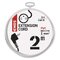 Predlžovací kábel 2 m / 1 zásuvka / biely / PVC / 1 mm2