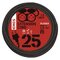 Vonkajší predlžovací kábel 25 m / 2 zásuvky / čierny / guma / 250 V / 1,5 mm2