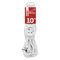 Predlžovací kábel 10 m / 3 zásuvky / biely / PVC / 1,5 mm2