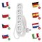 Predlžovací kábel 3 m / 5 zásuviek / biely / PVC / 1,5 mm2