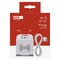 Predlžovací kábel - kocka 2 m / 2 zásuvky / biely / 2×USB-A + 1×USB-C+Qi / 1,5 mm2