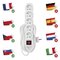 Predlžovací kábel 10 m / 5 zásuviek / s vypínačom / biely / PVC / 1 mm2