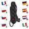 Predlžovací kábel 5 m / 4 zásuvky / s vypínačom / čierny / PVC / 1,5 mm2