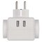 Rozbočovacia zásuvka 3× guľatá, 2× USB