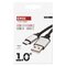USB kábel 2.0 A/M - C/M 1m čierny