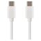 Nabíjací a dátový kábel USB-C 2.0 / USB-C 2.0, 1 m, biely