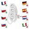 Predlžovací kábel 1,5 m / 3 zásuvky / biely / PVC / 1 mm2