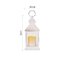 LED dekorácia – lampáš antik biela blikajúca, 3x AAA, vnútorný, vintage, časovač
