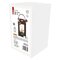LED dekorácia – vianočný lampáš so sviečkou čierny, 22 cm, 3x AAA, vnútorný, vintage