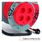 Predlžovací kábel na bubne 25 m / 4 zásuvky / čierny / PVC / 230 V / 1,5 mm2