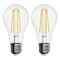 LED žiarovka Filament A60 5,9W E27 teplá biela, 2 ks