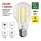LED žiarovka Filament A60 A CLASS / E27 / 7,2 W (100 W) / 1521 lm / neutrálna biela